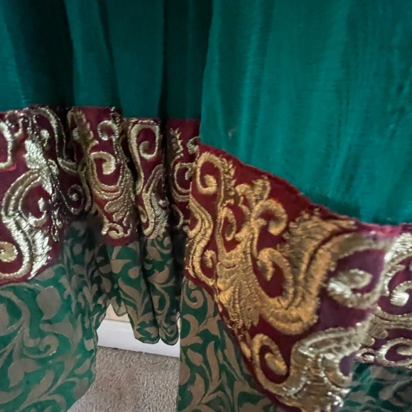 Emerald green anarkali with churidaar - Picture 4 of 5